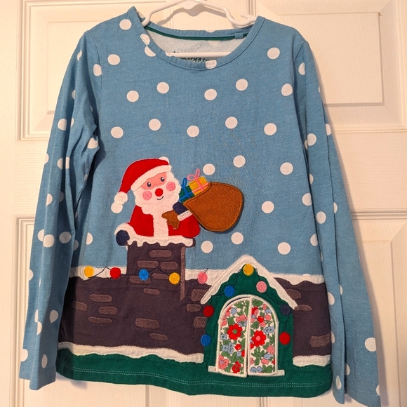 Mini Boden Lift The Flap Festive Applique Shirt - Picture 5 of 5